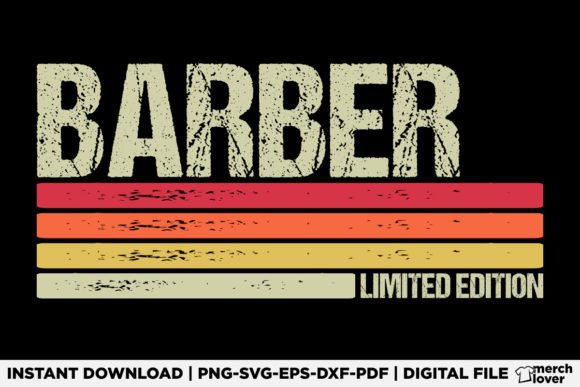 Barber Birthday Job Title T-Shirt Graphics & Designs