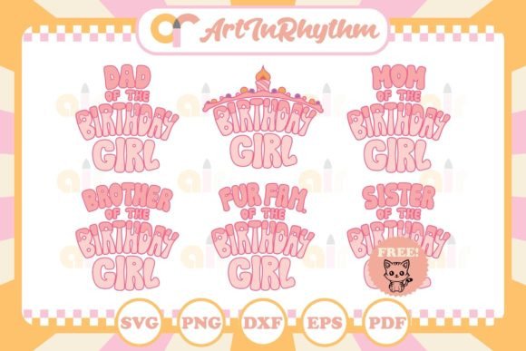 Birthday Girl SVG Graphics for T-Shirt Designs