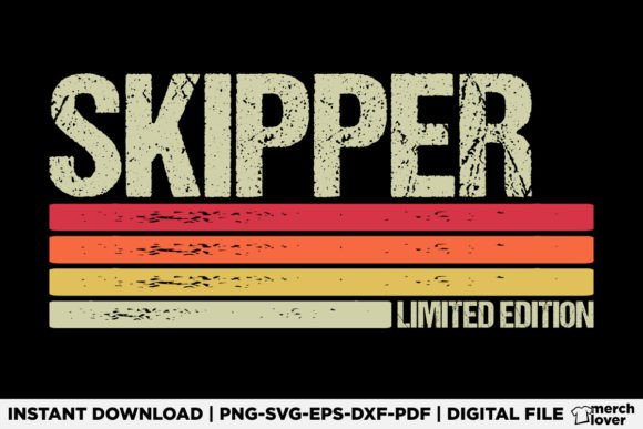 Skipper Birthday Job Title T-Shirt Graphics & Designs