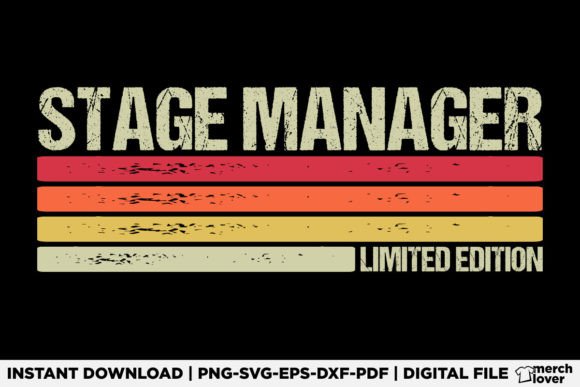 Stage Manager Birthday Shirt Graphics & T-Shirt Designs